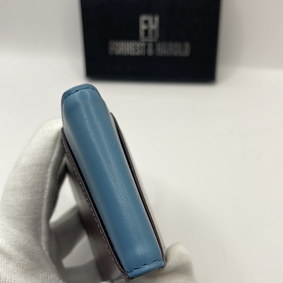 NWB-Forrest & Harold Slim RFID Money Clip Wallet in Top Grain Leather - Picture 5 of 12